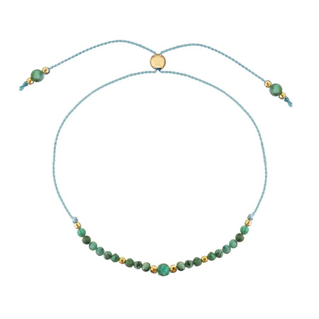 Birthstone Bracelet for December Gold-Plated Silver