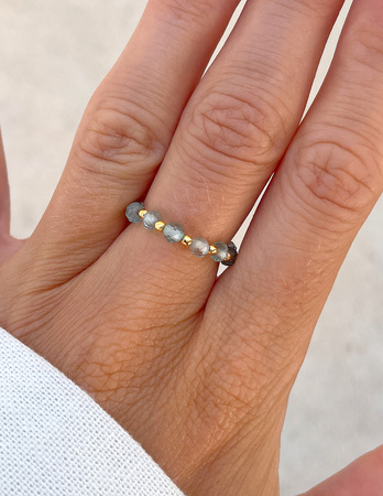 Pierścionek elastyczny - Apatyt