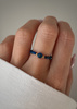 Pierścionek elastyczny lapis lazuli