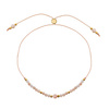 Birthstone Bracelet for April Gold-Plated Silver