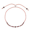 Birthstone Bracelet for January Silver