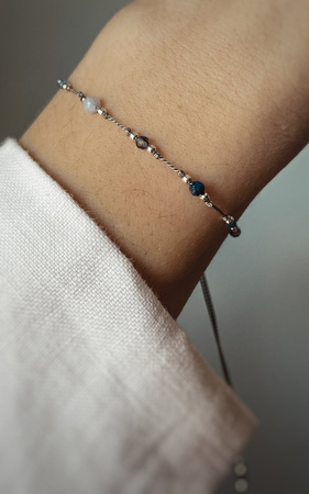 Bracelet Sagittarius zodiac silver balls