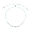 Birthstone Bracelet for March Silver