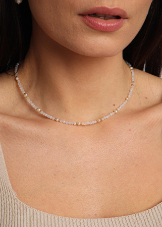 Naszyjnik Agat i Perła Naturalna