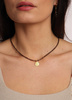 Necklace made of natural spinel stones