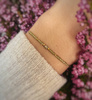 Birthstone Bracelet for August Gold-Plated Silver