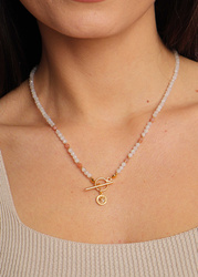 Necklace made of natural spinel stones