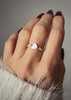 Elastic Ring Natural Stones Rose Quartz, Rhodochrosite, Mother of Pearl