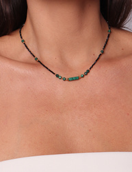 Necklace made of natural spinel stones