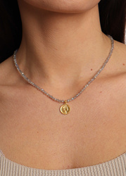 Necklace made of natural spinel stones