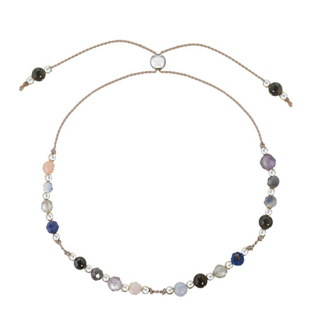 Bransoletka znak zodiaku Strzelec srebrne kulki 