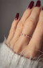 Elastic Ring Natural Stones Rose Quartz and Rhodochrosite