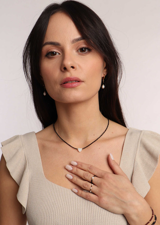 Naszyjnik Spinel i Masa Perłowa