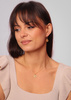 Necklace made of natural stones dendritic agate gold-plated toggle with a pendant