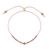 Birthstone Bracelet for October Gold-Plated Silver