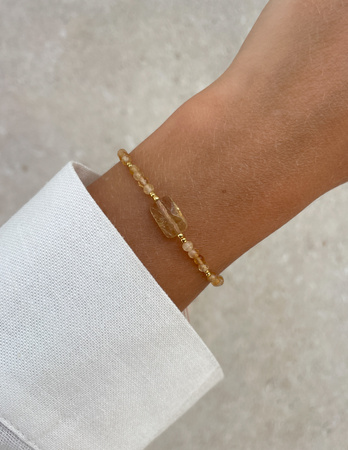 Bransoletka na nici z cytrynu - sukces, szczęście i dobrobyt