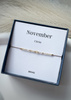 Birthstone Bracelet for November Gold-Plated Silver