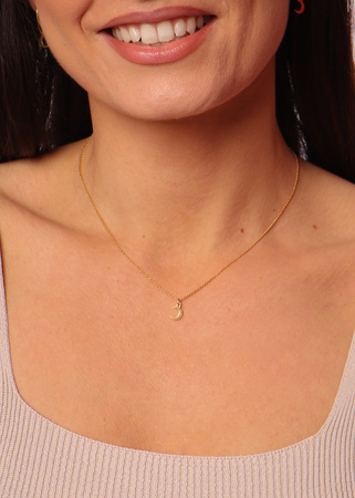 Łańcuszek z zawieszką księżyc mini