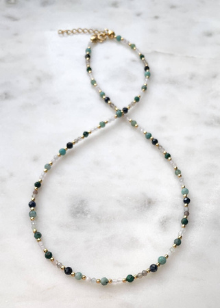 Naszyjnik Znak Zodiaku Byk Kamienie Naturalne