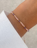Bracelet Natural Stones Rose Quartz and Rhodochrosite