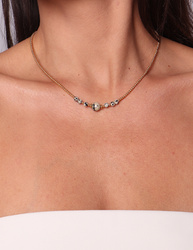 Necklace made of natural spinel stones