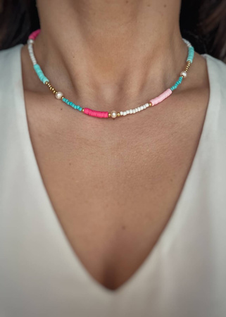 Naszyjnik Koraliki Katsuki i Perły Naturalne