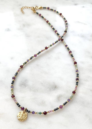 Naszyjnik Znak Zodiaku Baran Kamienie Naturalne z Zawieszką