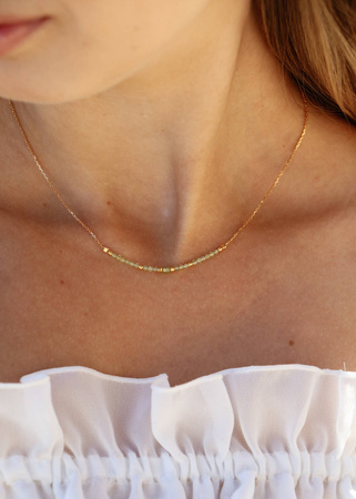 Necklace Birthstone August - Peridot