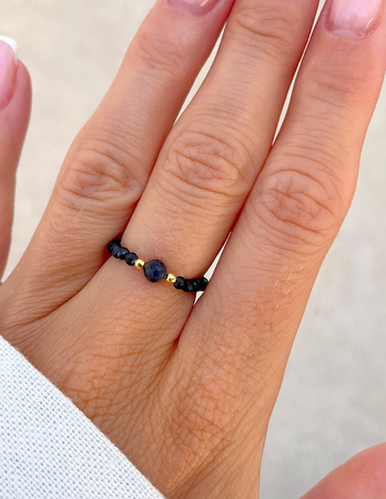 Pierścionek elastyczny - Szafir