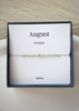 Birthstone Bracelet for August Silver