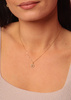 Necklace made of natural stones dendritic agate gold-plated toggle with a pendant