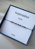 Birthstone Bracelet for September Silver