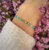 Birthstone Bracelet for December Gold-Plated Silver