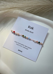 Bracelet zodiac sign Cancer with silver balls
