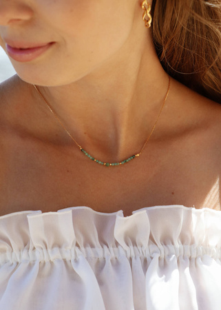 Naszyjnik Kamień Urodzeniowy Maj - Szmaragd