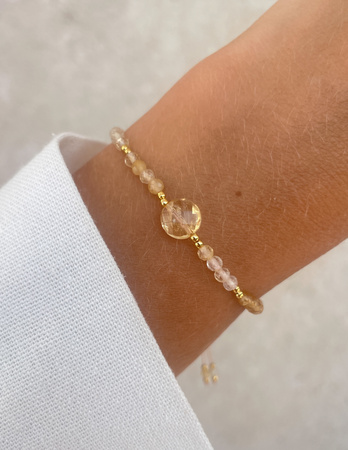 Bransoletka na nici z cytrynu - sukces, szczęście i dobrobyt