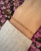 Birthstone Bracelet for November Gold-Plated Silver