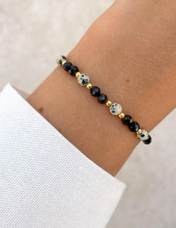 Talizman - czarny turmalin, jaspis dalmatyński, hematyt - ochrona i dobrobyt