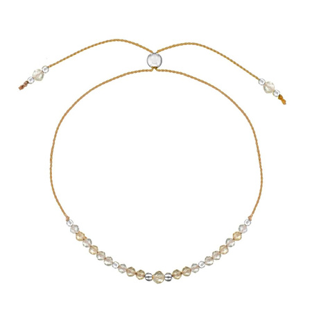 Bransoletka Kamień Urodzeniowy - Listopad srebrna