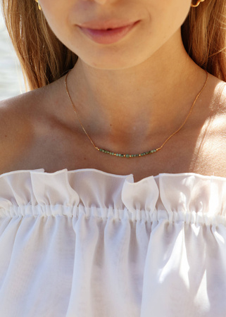 Naszyjnik Kamień Urodzeniowy Grudzień - Turkus