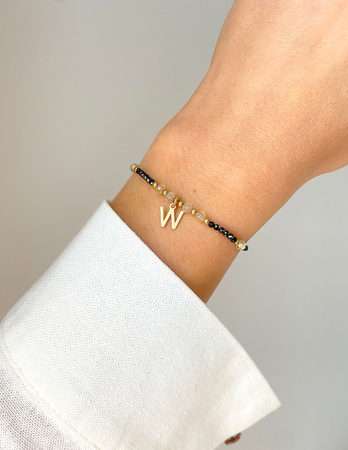 Bracelet Natural Stones Rose Quartz and Rhodochrosite