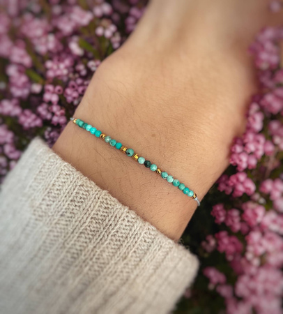 Birthstone Bracelet for December Gold-Plated Silver