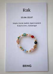 Elastic ring with natural lapis lazuli stones and pearl