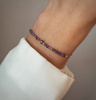 Birthstone Bracelet for February Gold-Plated Silver