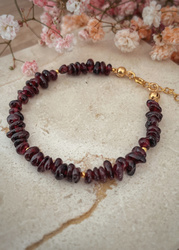 Bransoletka srebrna pozłacana z kamieni naturalnych amazonit