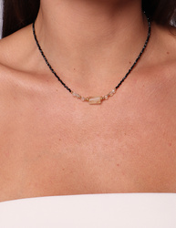 Necklace made of natural spinel stones