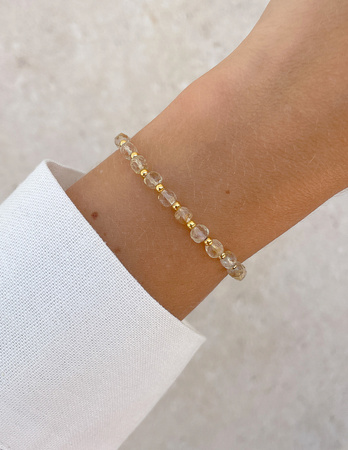 Bransoletka na gumce z cytrynem - sukces, szczęście i dobrobyt