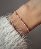 Bracelet Natural Stones Rose Quartz and Rhodochrosite