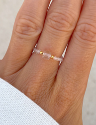 Pierścionek elastyczny - Kryształ Górski