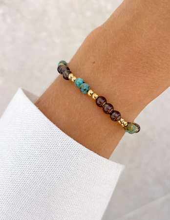 Talizman - kwarc dymny, turkus afrykański, hematyt - ochrona i relacje